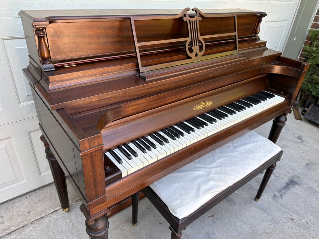 Chickering Console Piano