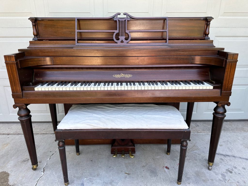 Chickering Console Piano