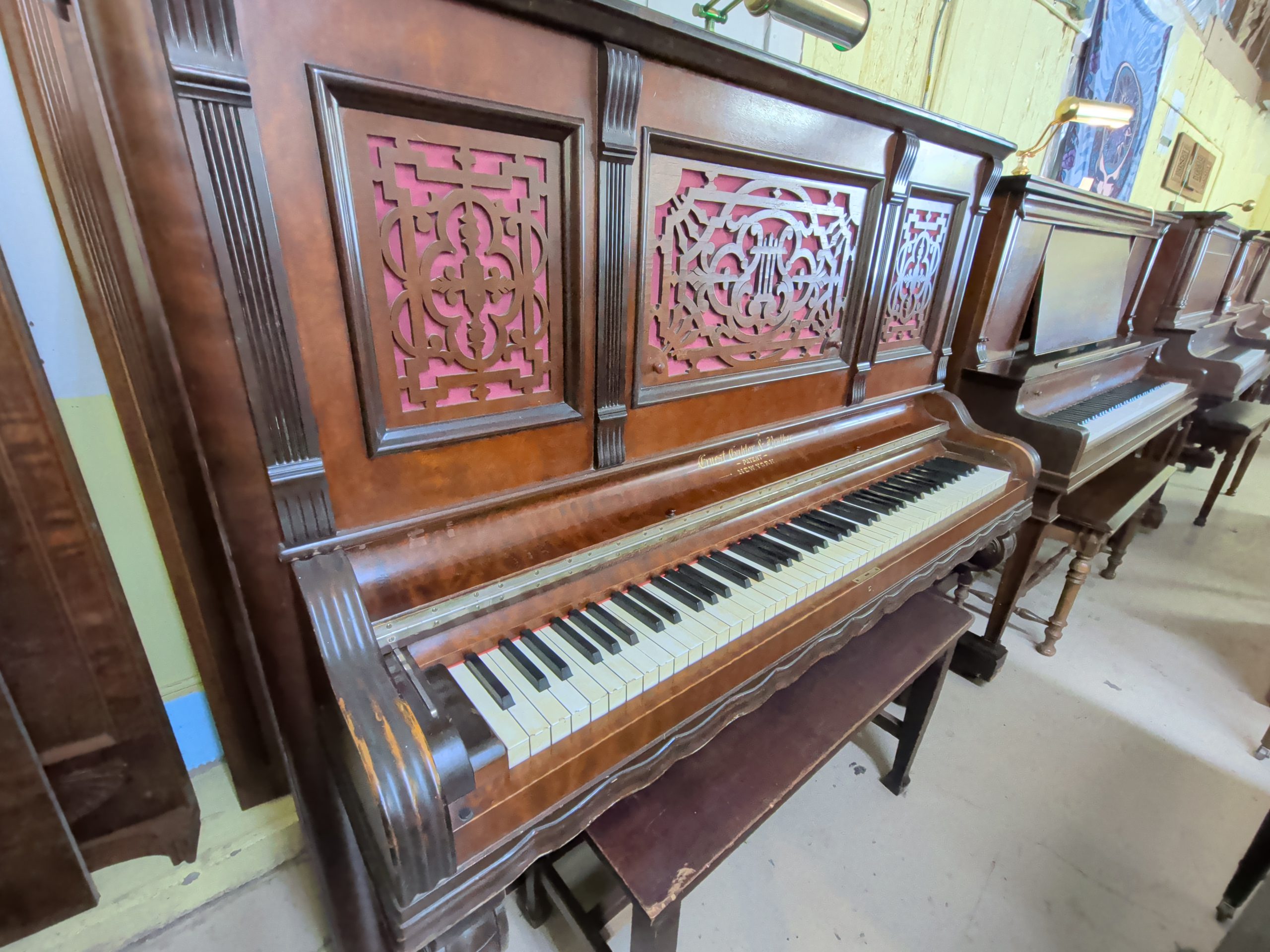Ernest Gabler & Brother Upright Upright Vintage Piano