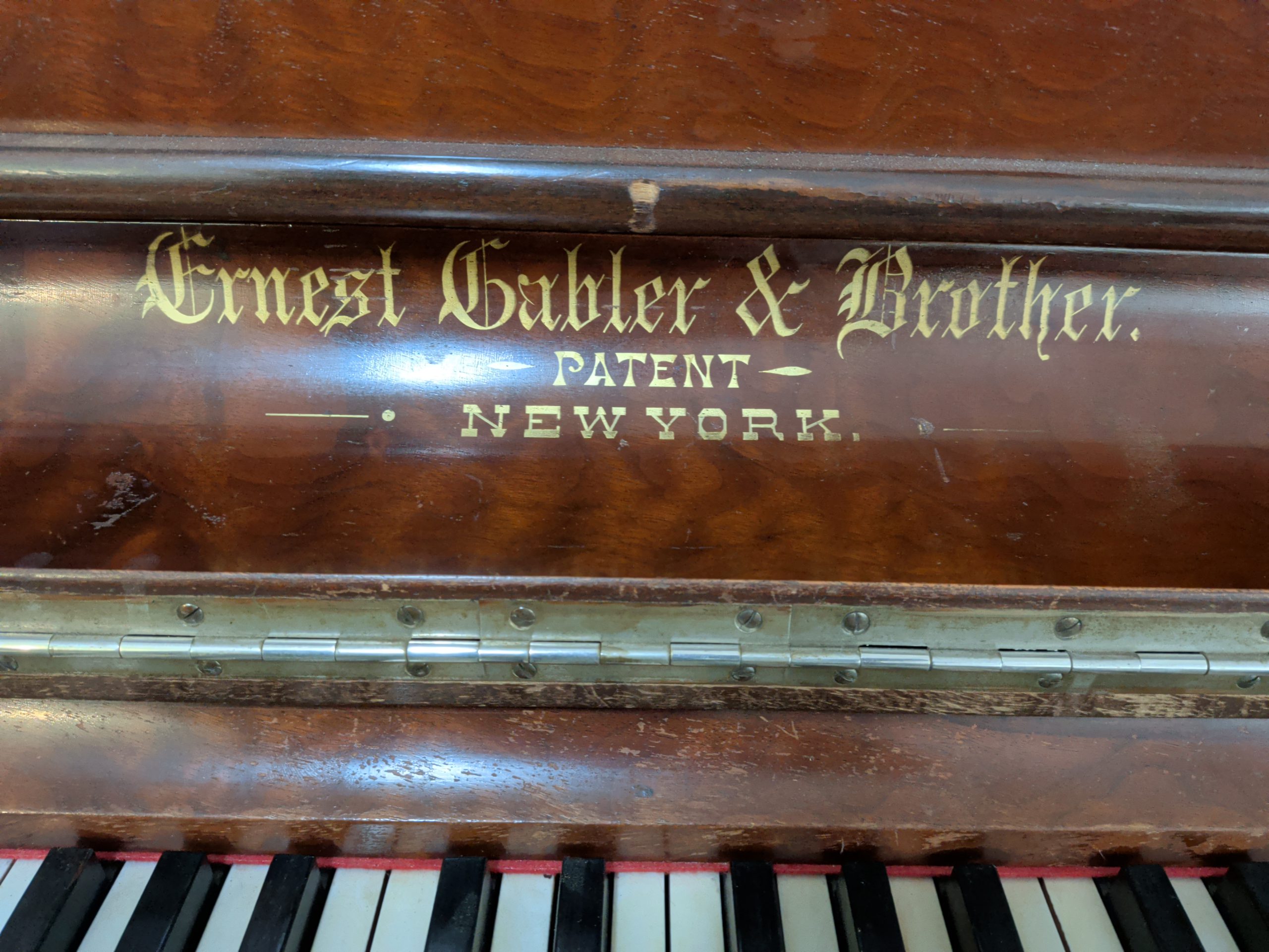 Ernest Gabler & Brother Upright Upright Vintage Piano