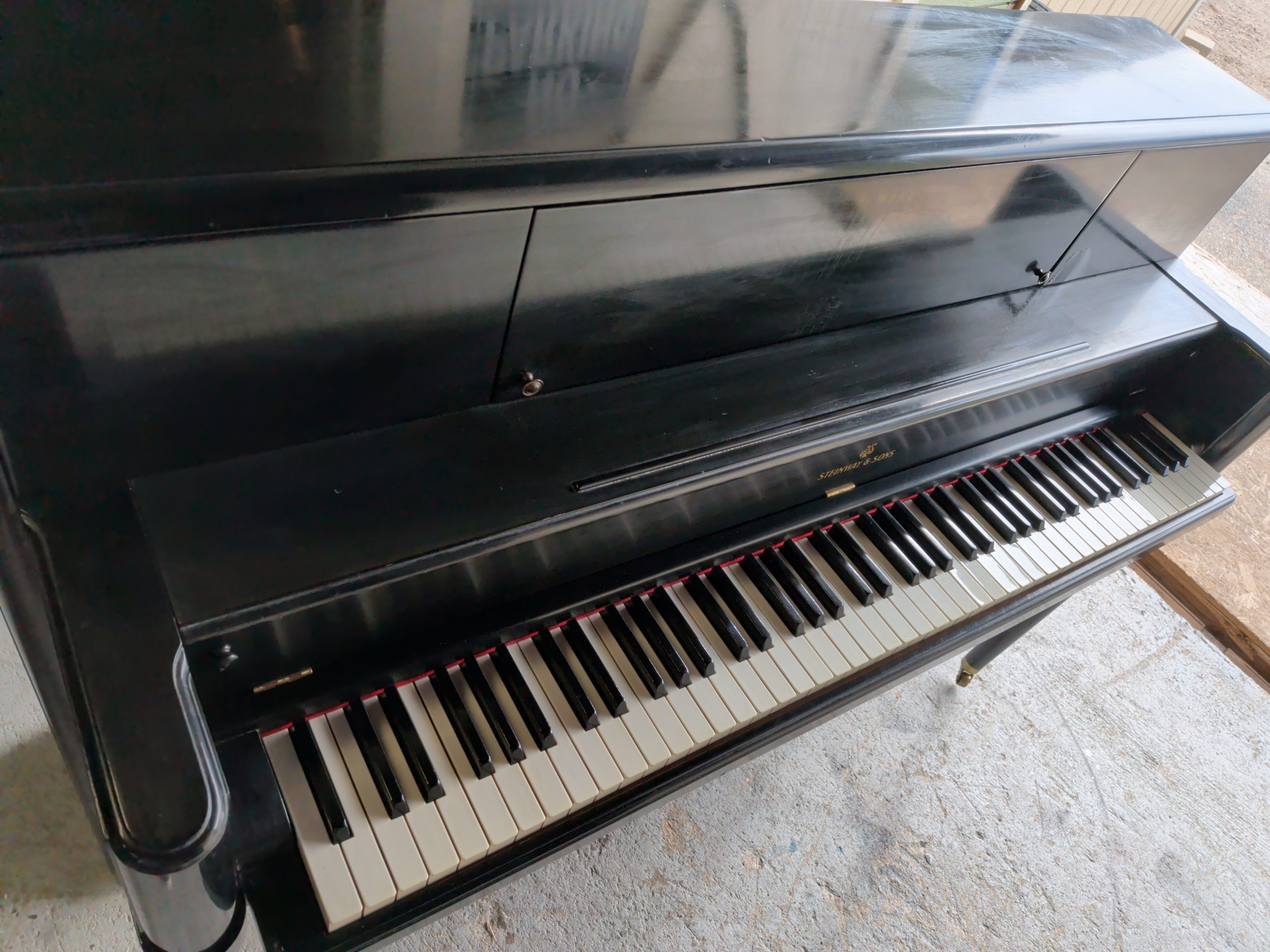 Steinway & Sons Console Console Vintage Piano