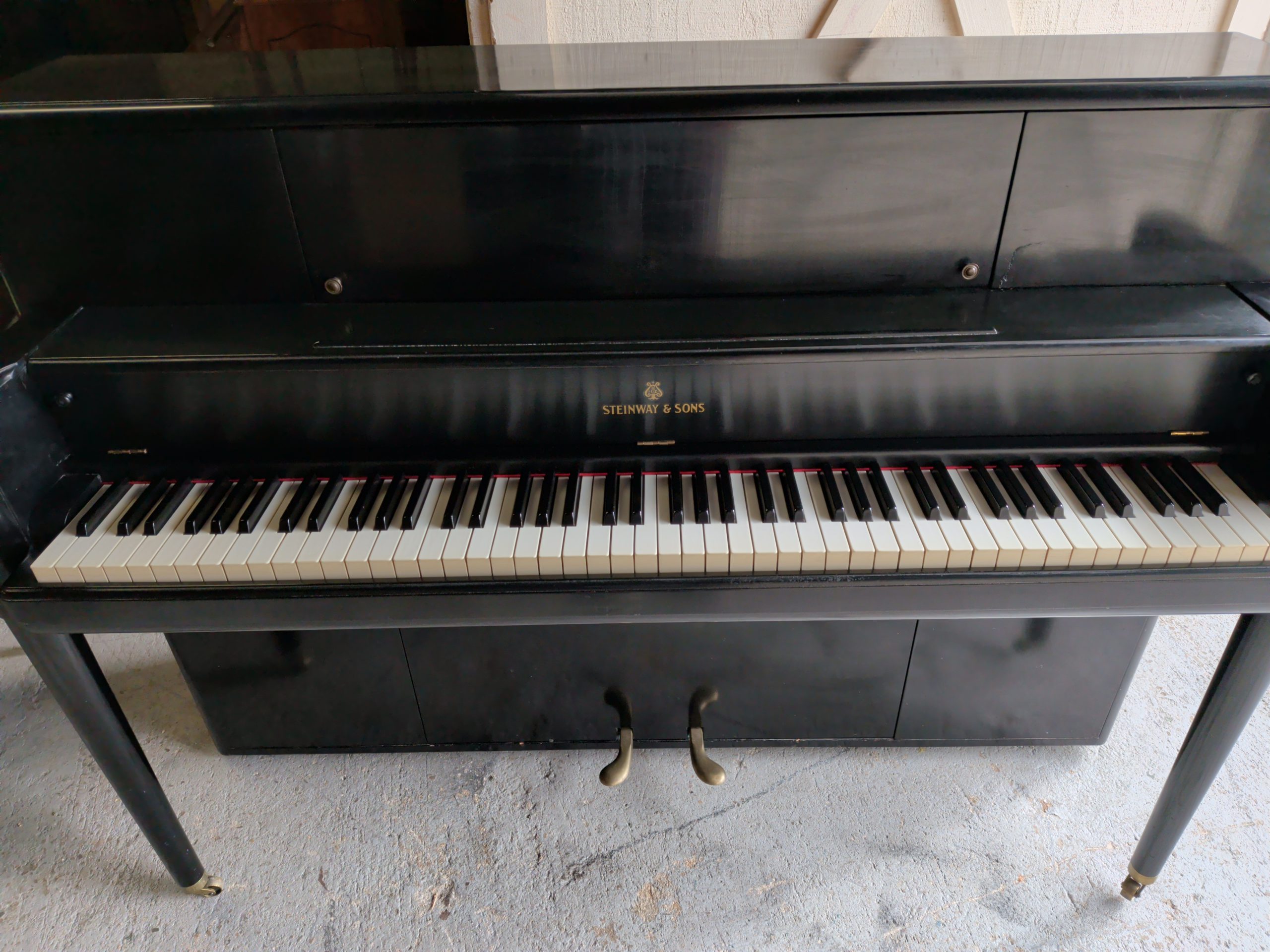 Steinway & Sons Console Console Vintage Piano